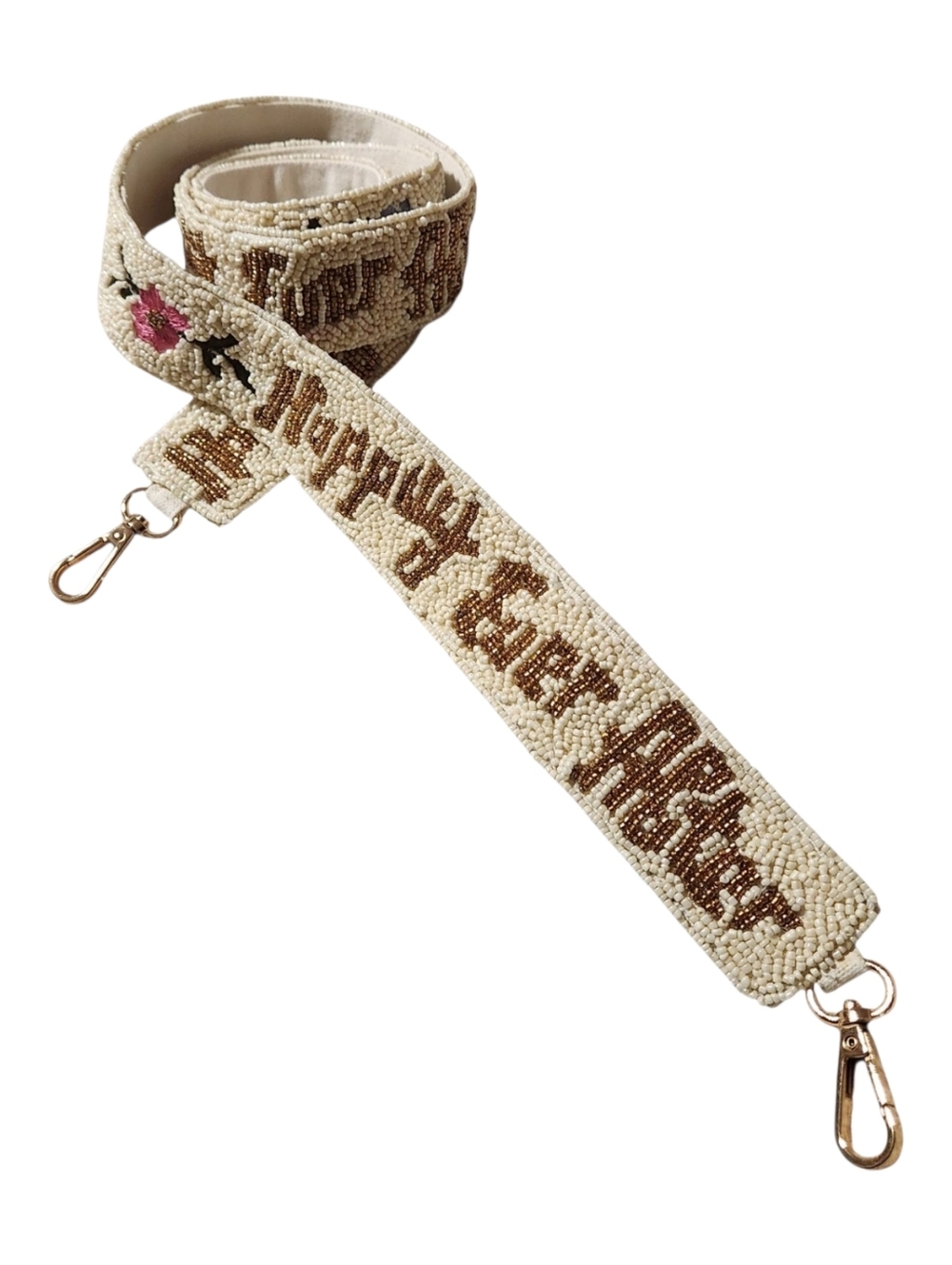 "Happily Ever After" Beaded Purse Strap Wedding Bridal Crossbody Bag Replacement